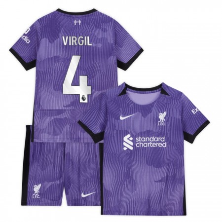 Liverpool Virgil 4 Alternativní 2023-24 - Dětské Fotbalové Dresy (S/S) Liverpool Virgil 4 Alternativní 2023-24 - Dětské Fotbalové Dresy (S/S)